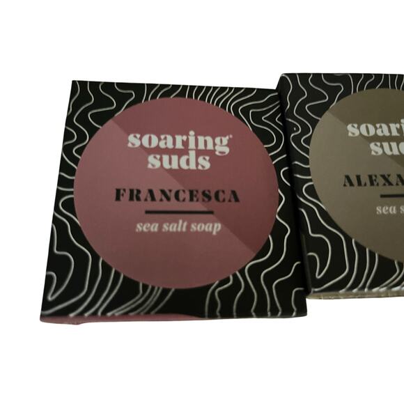2 4.3 oz bars of‎ Soaring Suds Sea Salt Soap New In Package Essential Oils - Picture 2 of 5